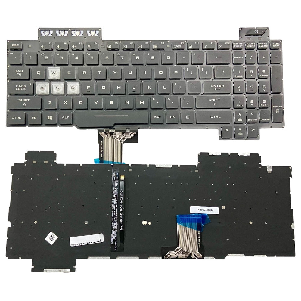 Premium Keyboard For Asus TUF Gaming FX705DT Series with Backlight US