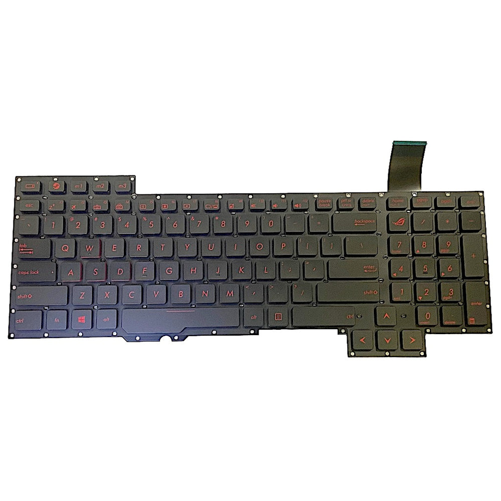 Premium Keyboard for ASUS ROG ASUS G751J G751JL G751JM G751JT G751JY Red Keys US layout