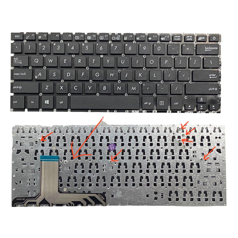 Compatible for ASUS Zenbook UX305 UX305LA UX305UA UX305CA Keyboard Without Backlit no Frame