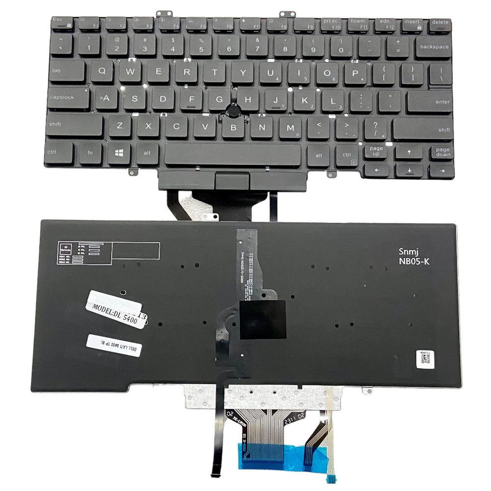 Premium Keyboard for Dell Latitude 5400 with Track Ball with backlight US Layout