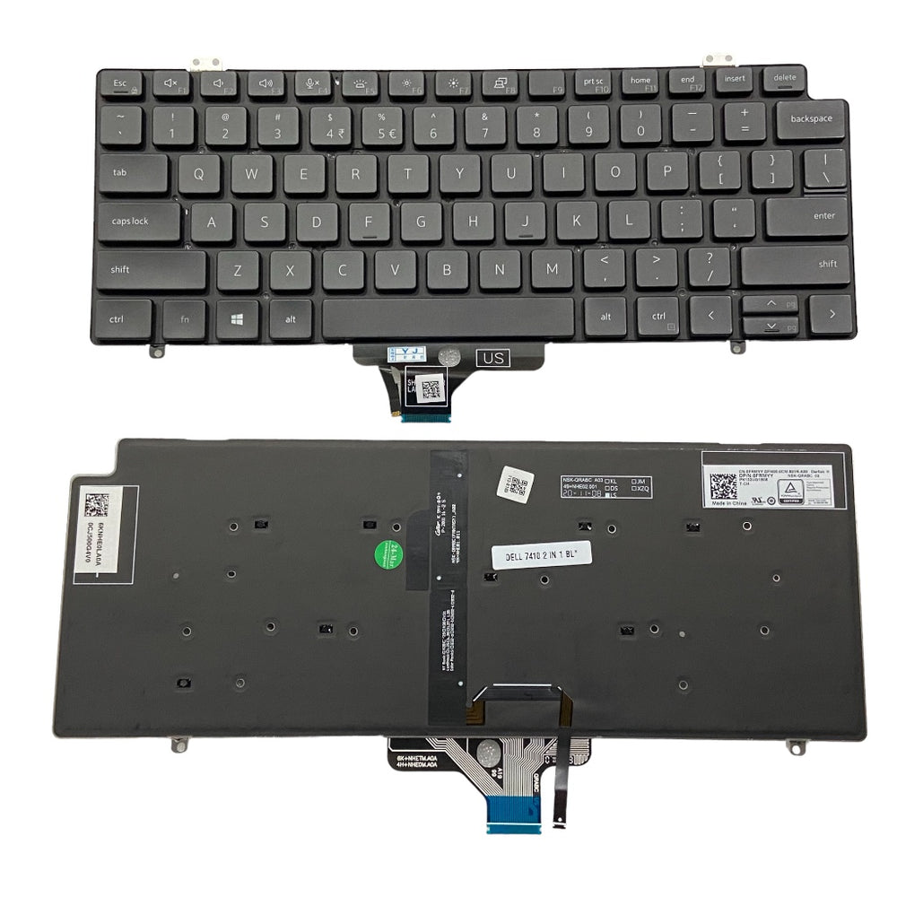 Keyboard for Dell Latitude 7410 2 IN 1 with backlight US Layout