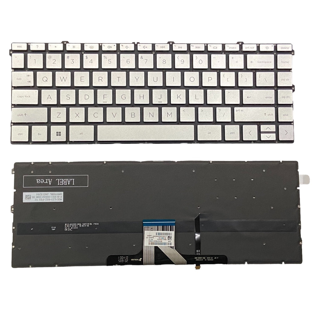 Premium Keyboard for HP Pavilion X360 14-DV 14-EK 14M-DW TPN-Q244 TPN-I137 Silver US Layout