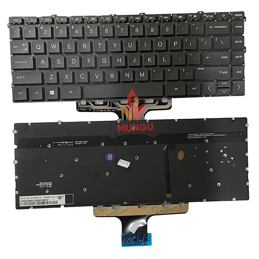 Keyboard for HP Pavilion X360 14-DV 14-EK 14M-DW TPN-Q244 TPN-I137 Grey with Backlight US Layout