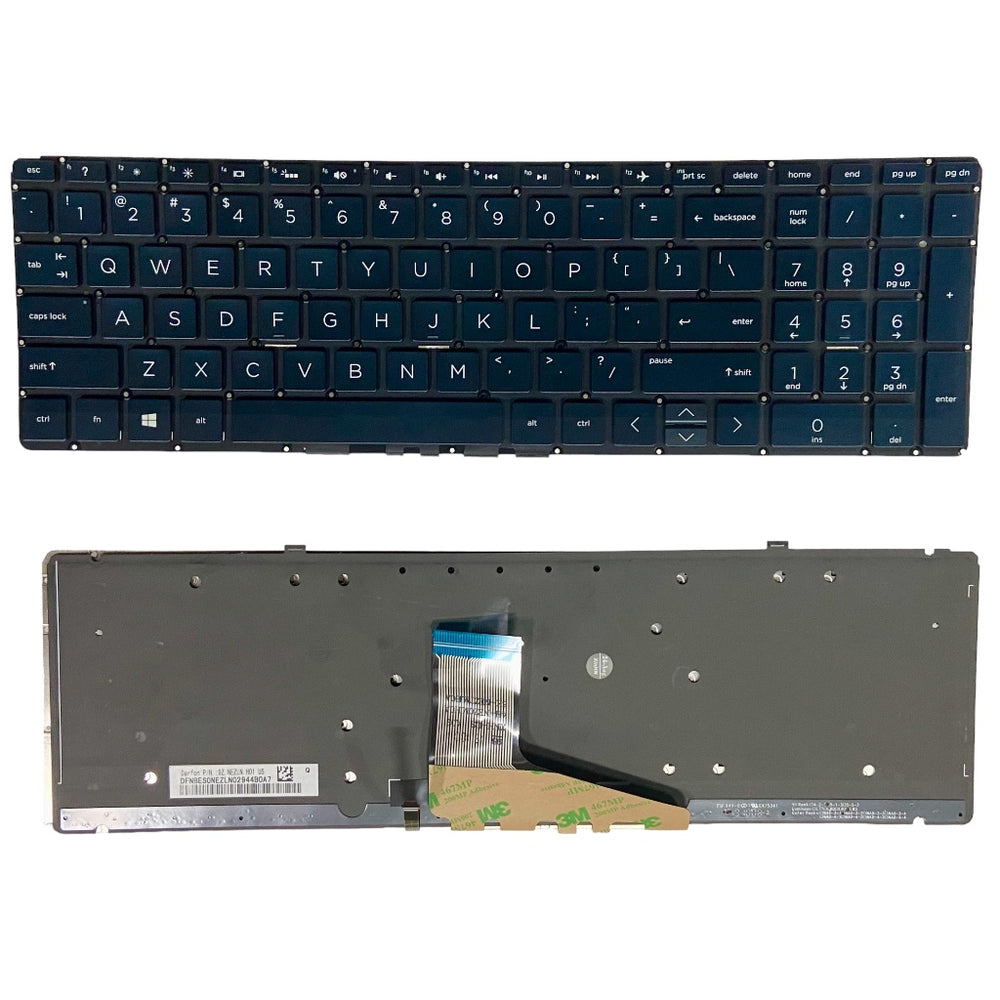 Premium Keyboard for HP Pavilion 15-CH With Black keys Backlight US layout