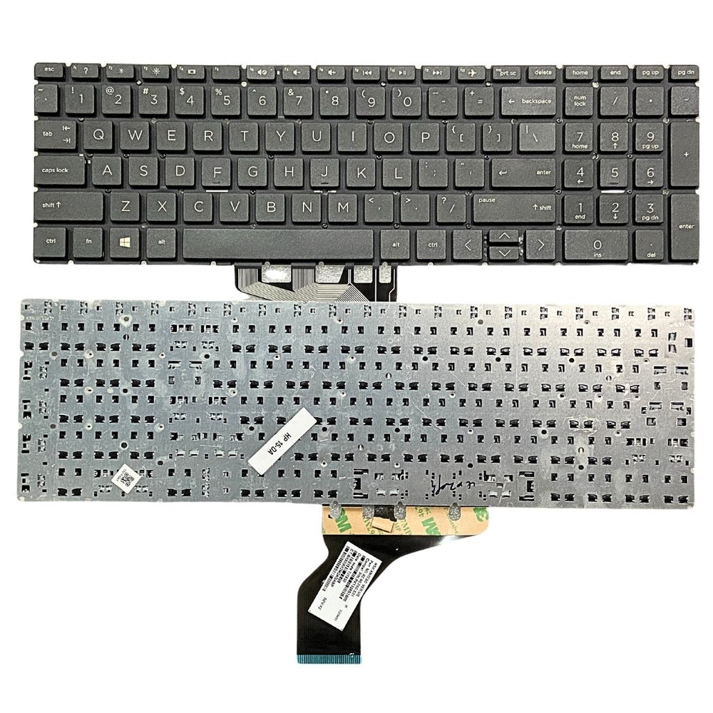 Premium Keyboard for HP Pavilion 15-DA 15-DB 15-DR Black without Backlight US layout