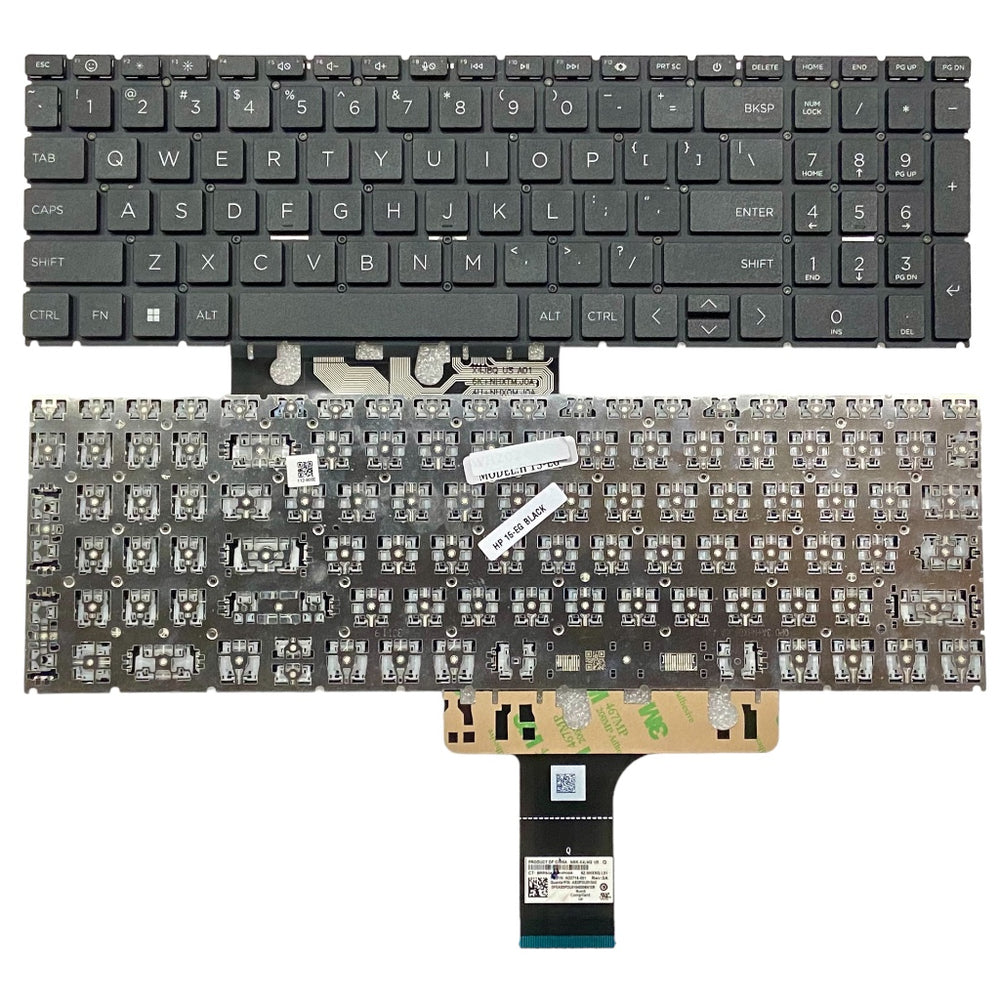 Keyboard for HP Pavilion 15-EG 15-EH With Black keys without Backlight US layout