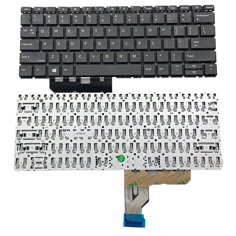 Keyboard for HP Probook 435 G7 G8 Black without Backlight