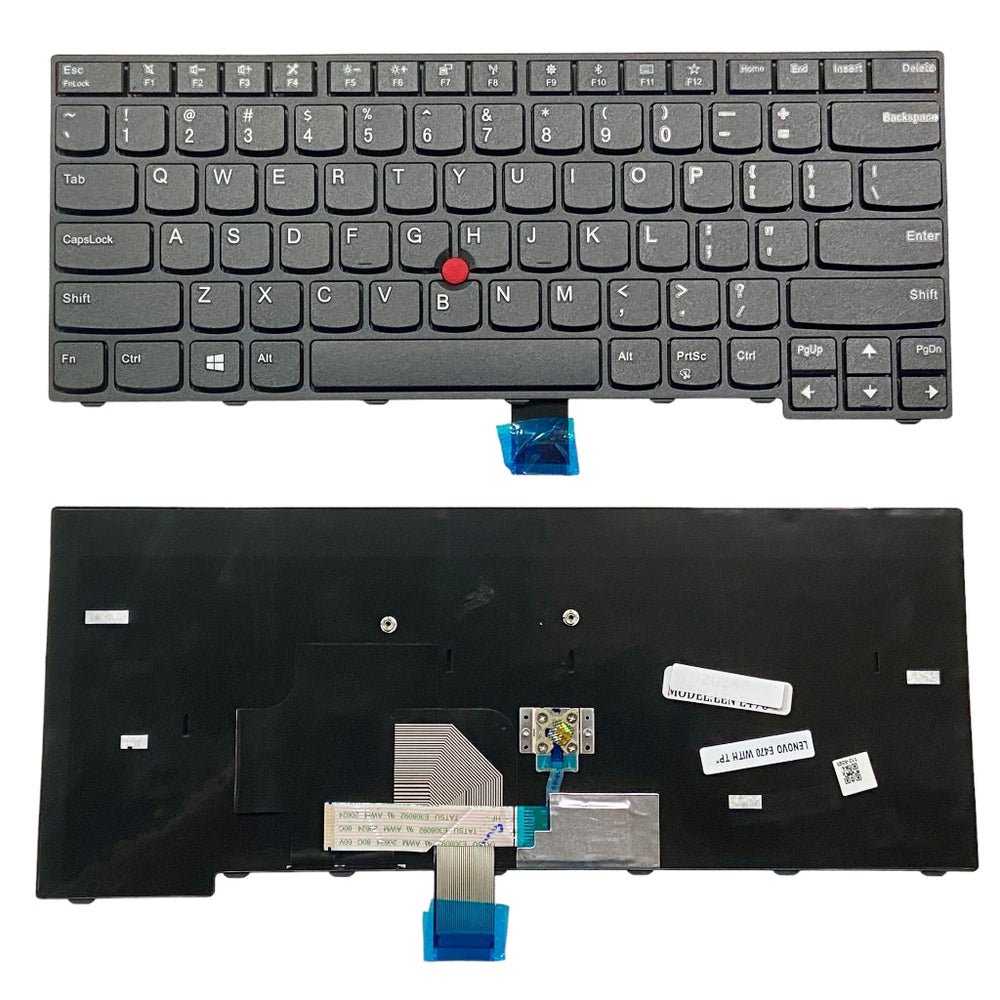 Keyboard for Lenovo Thinkpad E470 Black with trackpad without backlight