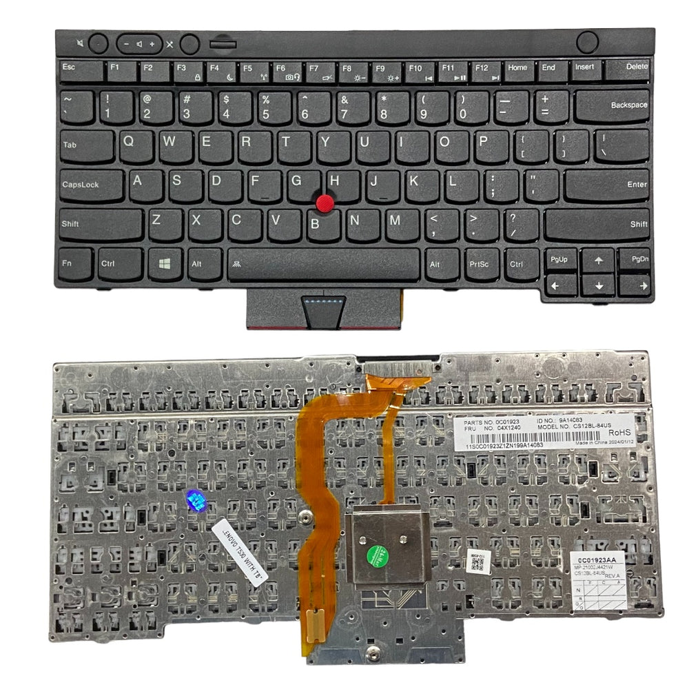 Keyboard for Lenovo Thinkpad T530 T430 Black with trackpad without backlight